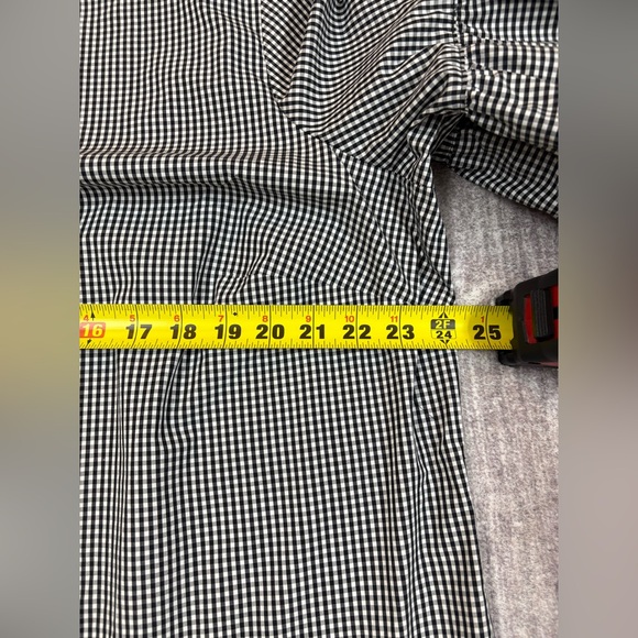 LRL Lauren Womens Gingham Plaid Top Size 2X Black Country Picnic Office Everyday - Picture 5 of 10
